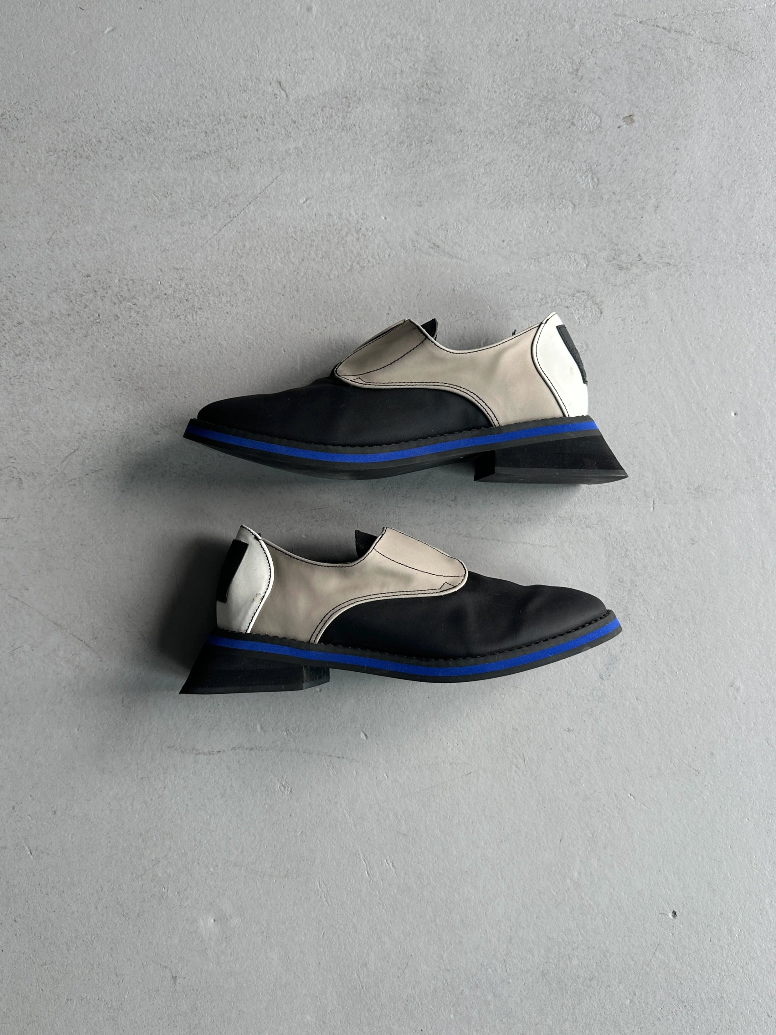 MARITHÉ + FRANÇOIS GIRBAUD - S/S 1998 SQUARE HEEL SLIP ON SHOES