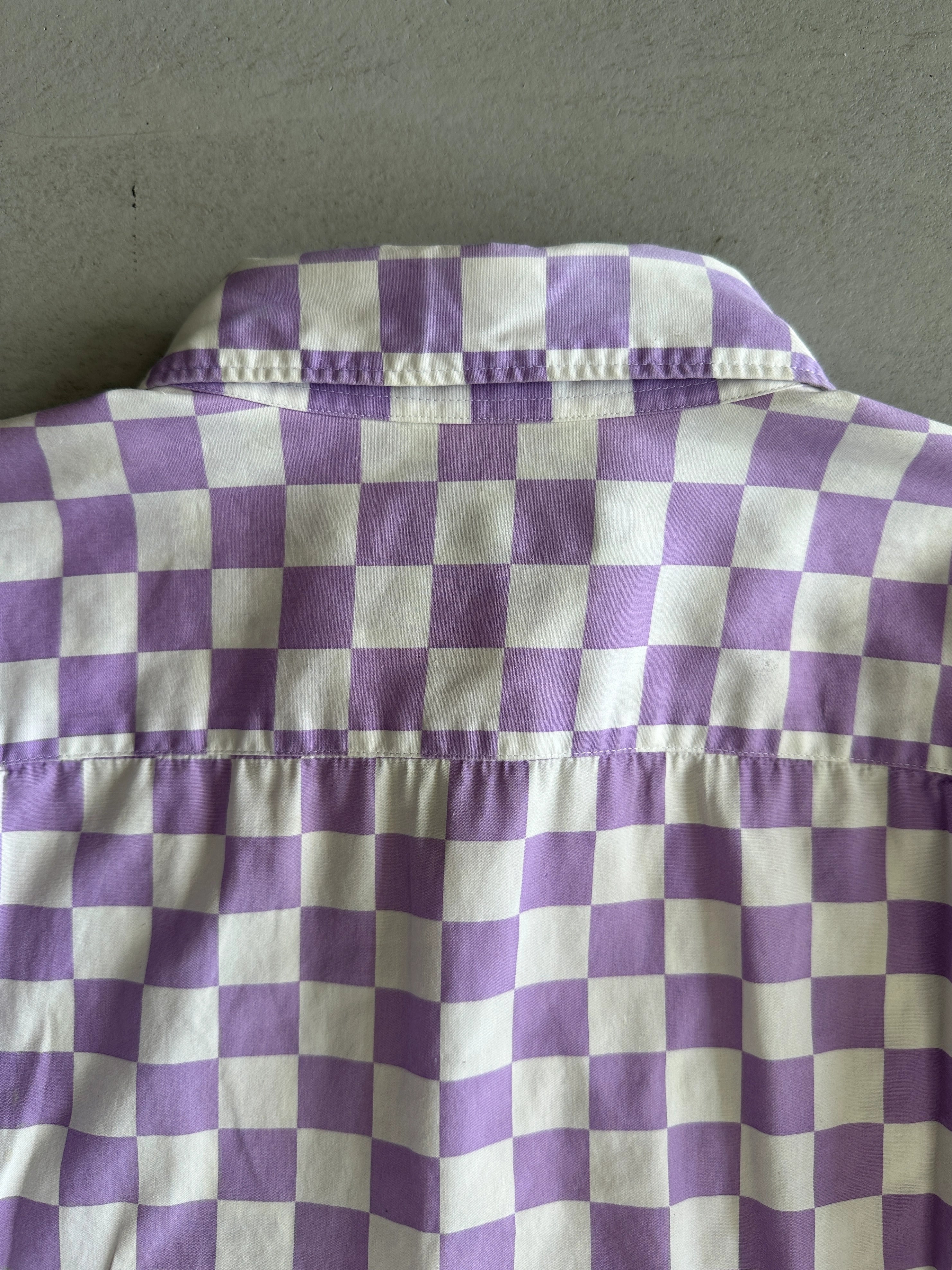 COMME DES GARÇONS HOMME PLUS - S/S 2001 GRADIENT CHECKBOARD SHIRT