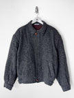 VALENTINO - 1980s BOXY FIT HERRINGBONE BOMBER JACKET