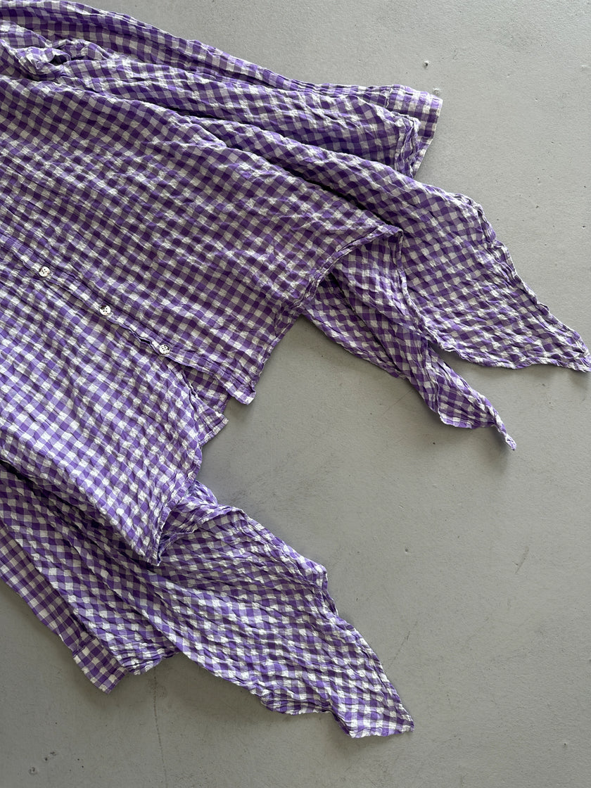 KAPITAL - 1990s DRAPING SIDES ASYMMETRICAL SHIRT