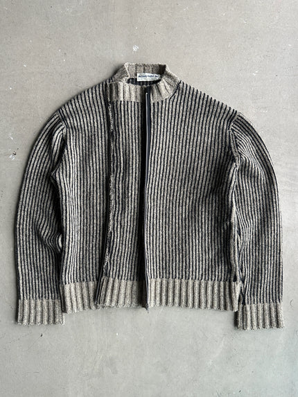 JOE CASELY HAYFORD - 1990s FAUX CARDIGAN JUMPER