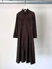 YOHJI YAMAMOTO Y's - 1990s BUTTONED MAXI DRESS WITH FRONT PLEATS