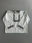 1970s EMBROIDERED WIDE SLEEVE TUNIC SHIRT