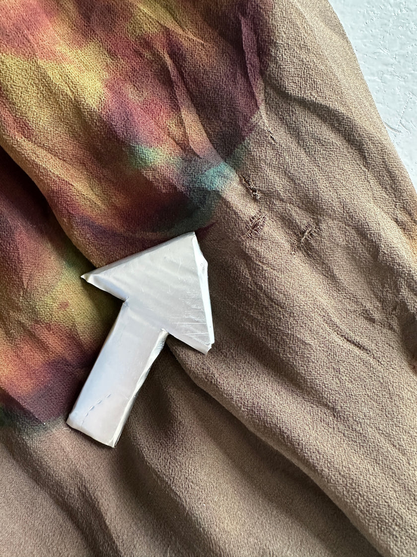 DRIES VAN NOTEN - 2000s PLEATED SILK SKIRT