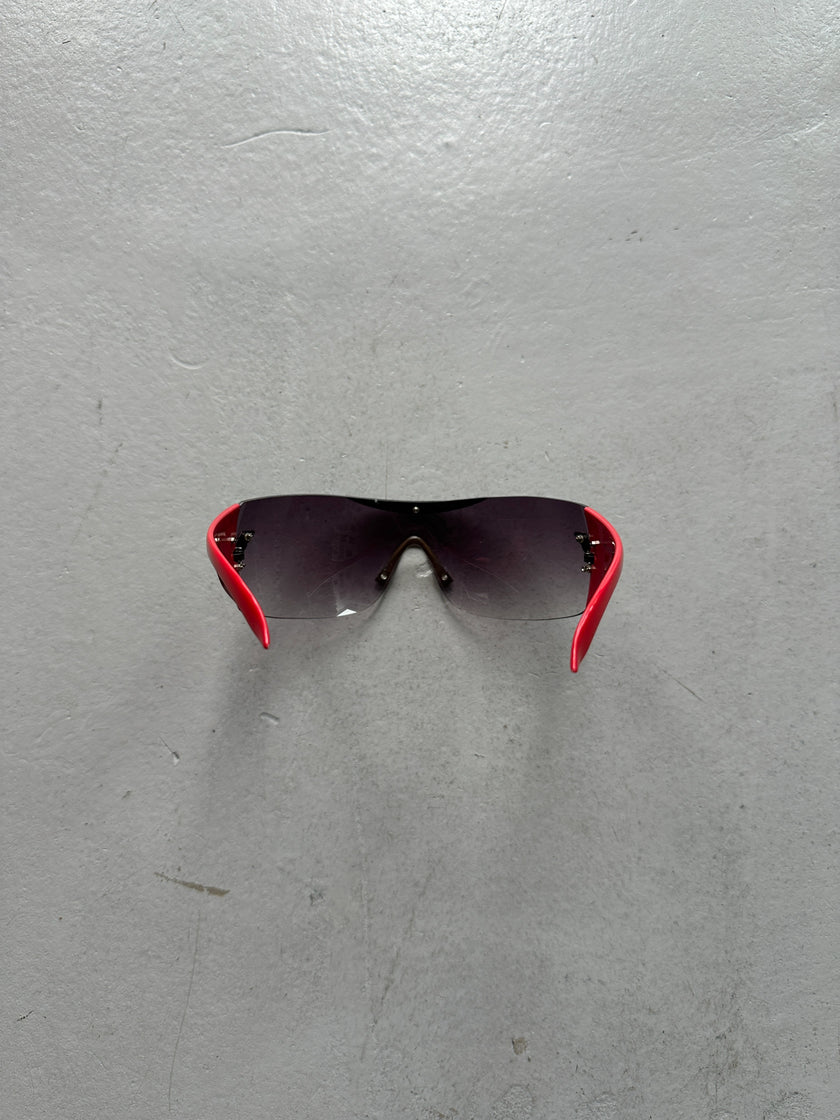 EMPORIO ARMANI  - 1990s OVERSIZED SHIELD SUNGLASSES