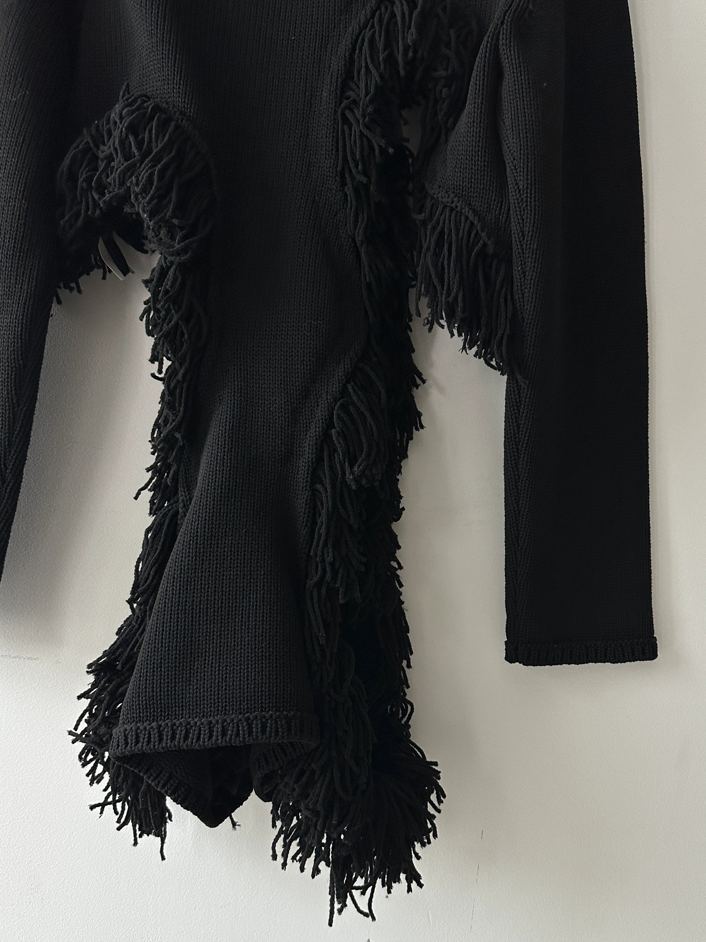 COMME DES GARÇONS - F/W 2023 DECONSTRUCTED CARDIGAN WITH FRINGE