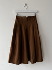 ISSEY MIYAKE SPORT - 1970s PLEATED HIGH WAIST WOOL SKIRT
