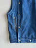 1980s ASYMMETRICAL CLOSURE DENIM GILET