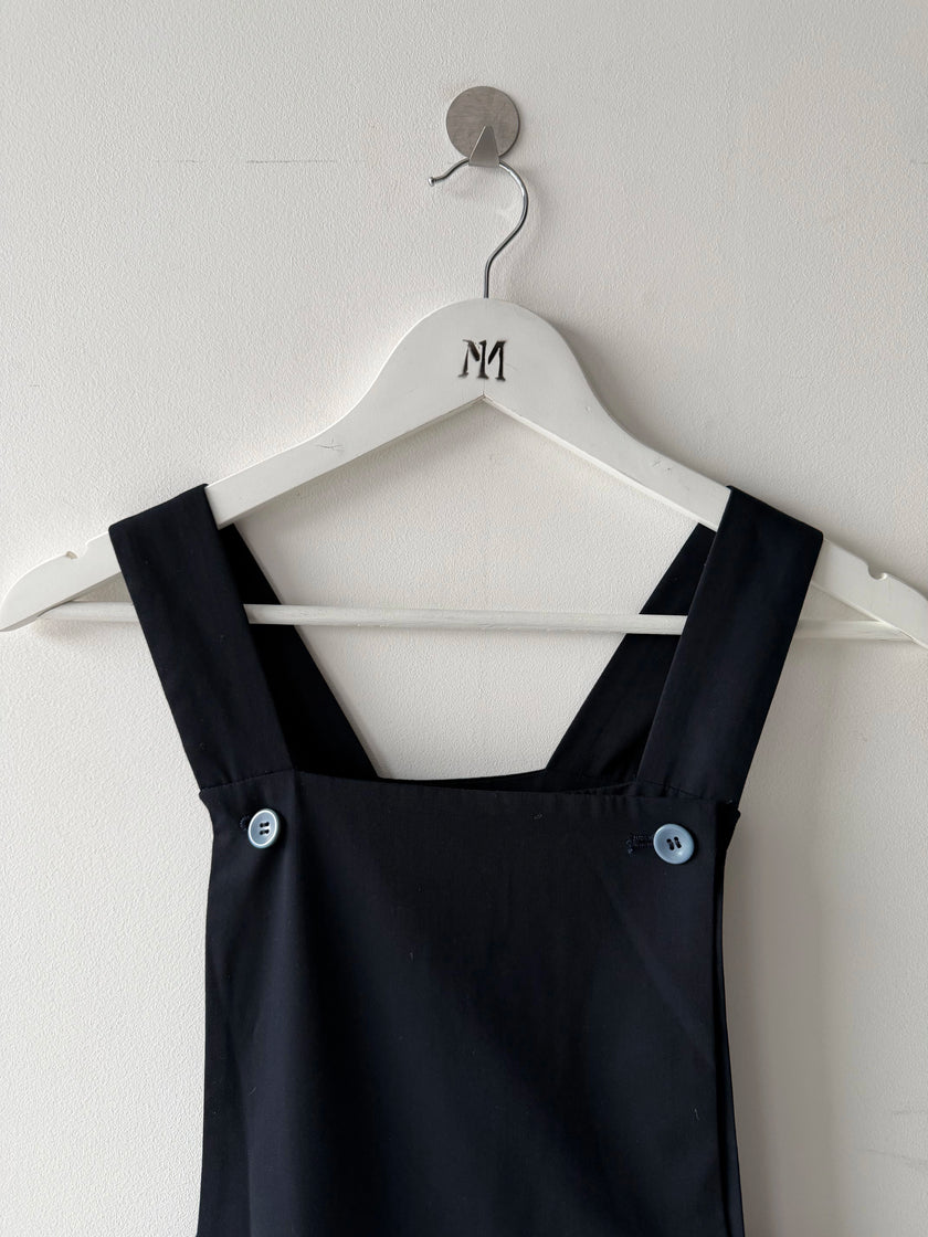 TSUMORI CHISATO - early 2000s CROP LENGTH PANELED DUNGAREE TROUSERS