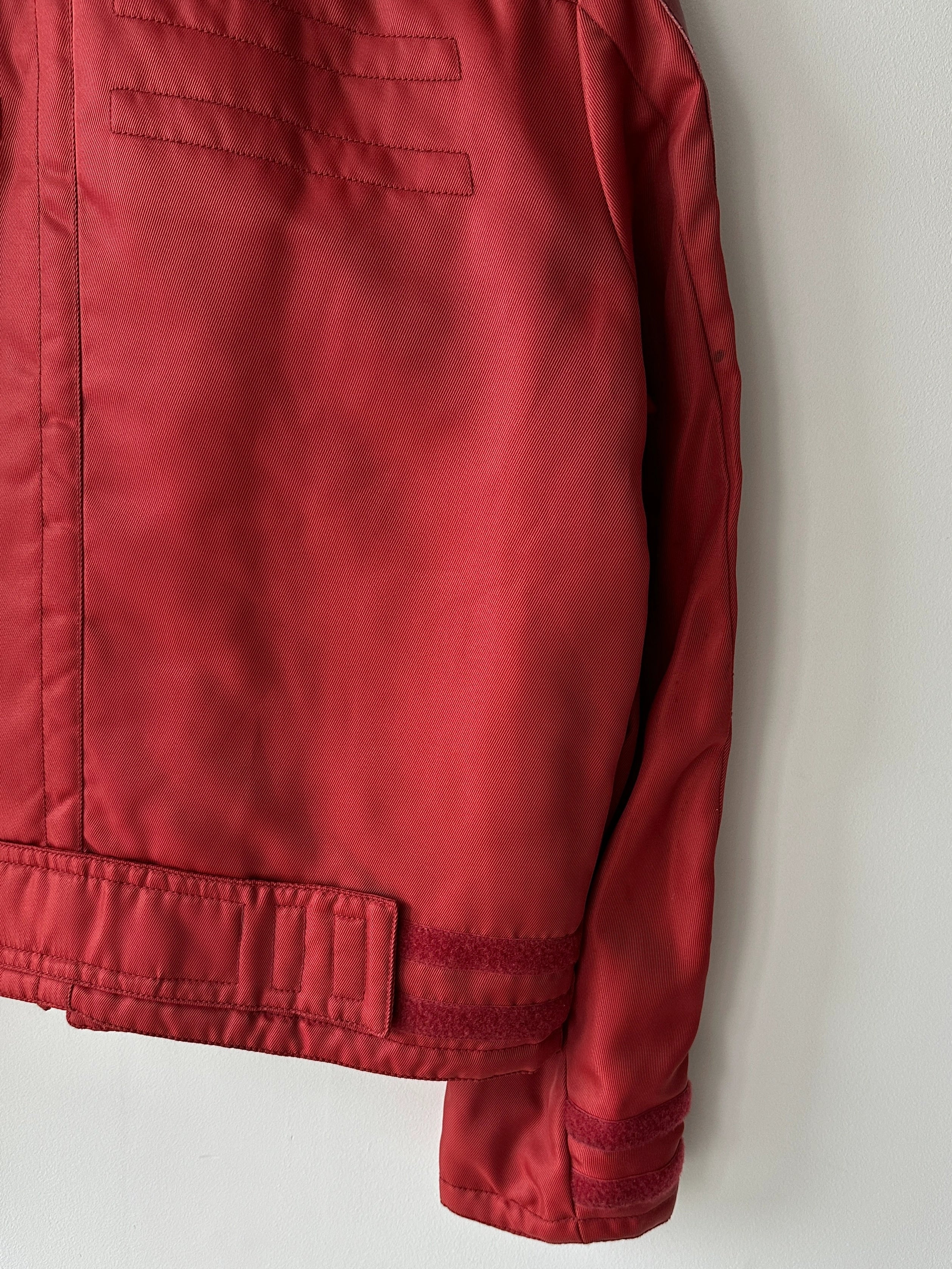 DIESEL - 1990s NYLON AND LEATHER RACER JACKET