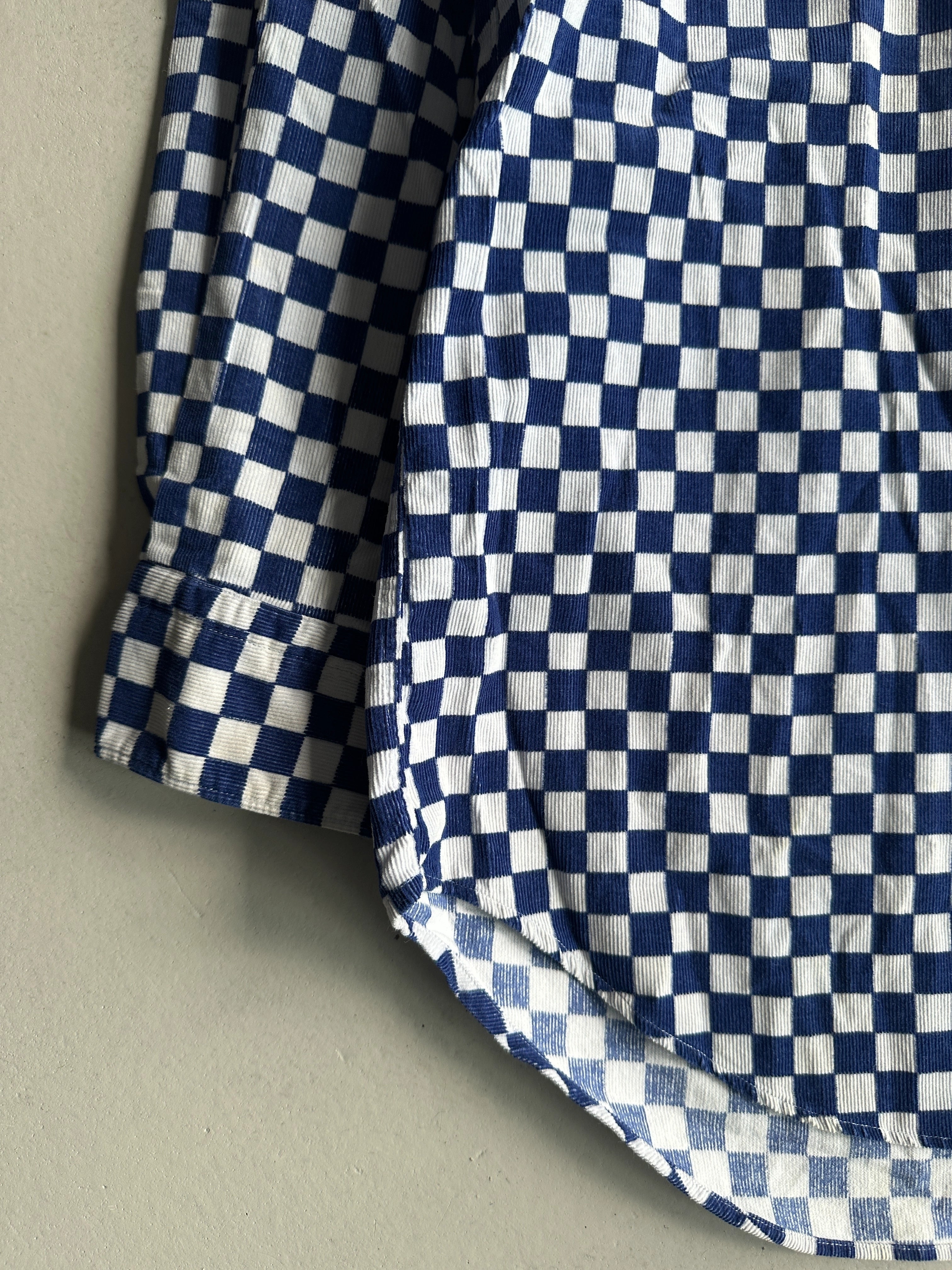 COMME DES GARÇONS - A/W 2001 CHECKED CORDUROY SHIRT