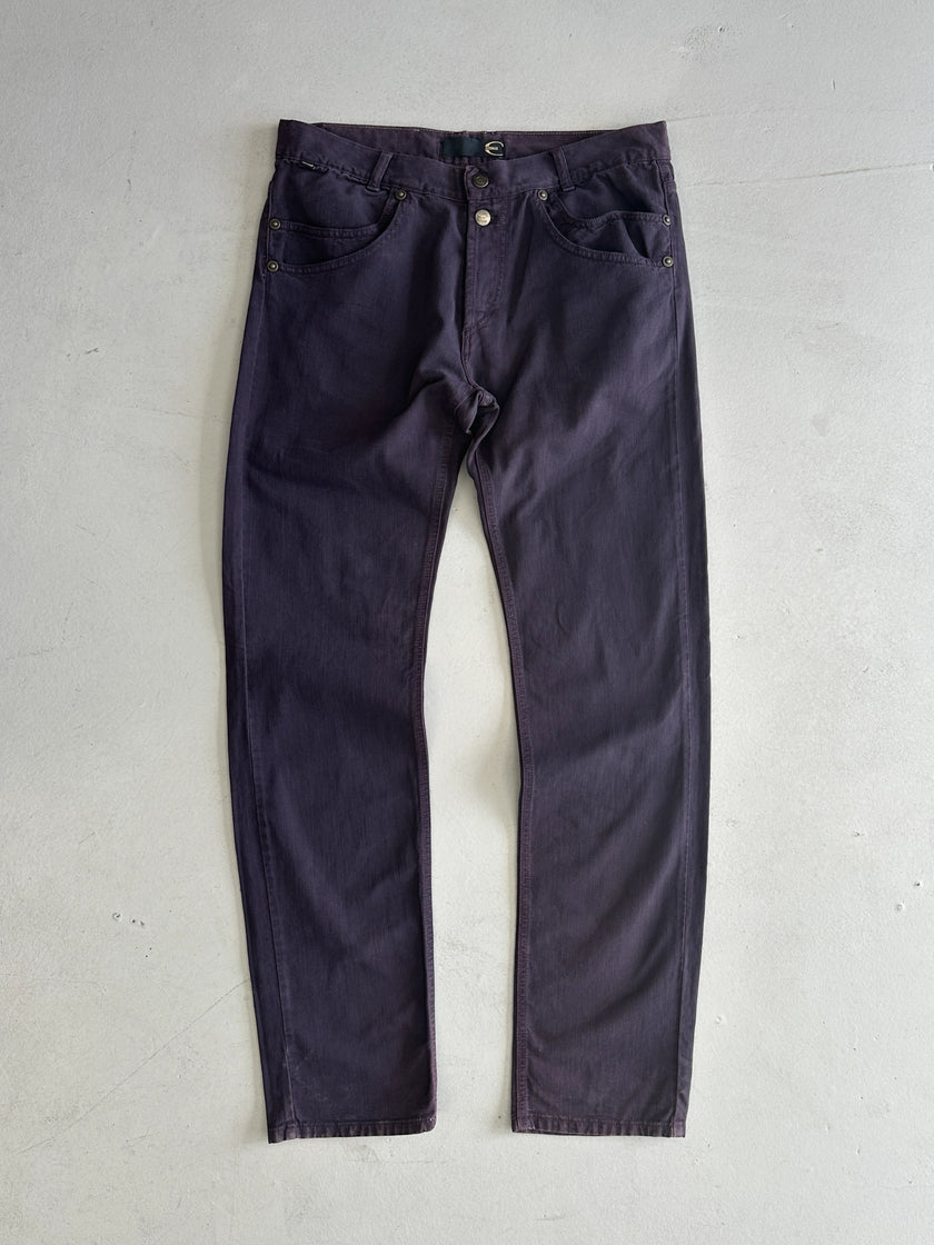 JUST CAVALLI - 2000s BACK BUCKLE JEANS TROUSERS