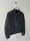 JOHN RICHMOND - early 2000s NYLON JACKET WITH TRIPLE ZIP AT COLLAR