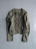 1990s TRIPLE ZIP FRONT CROP FIT JACKET
