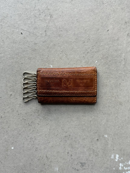 VALENTINO - 1980s LEATHER KEY HOLDER