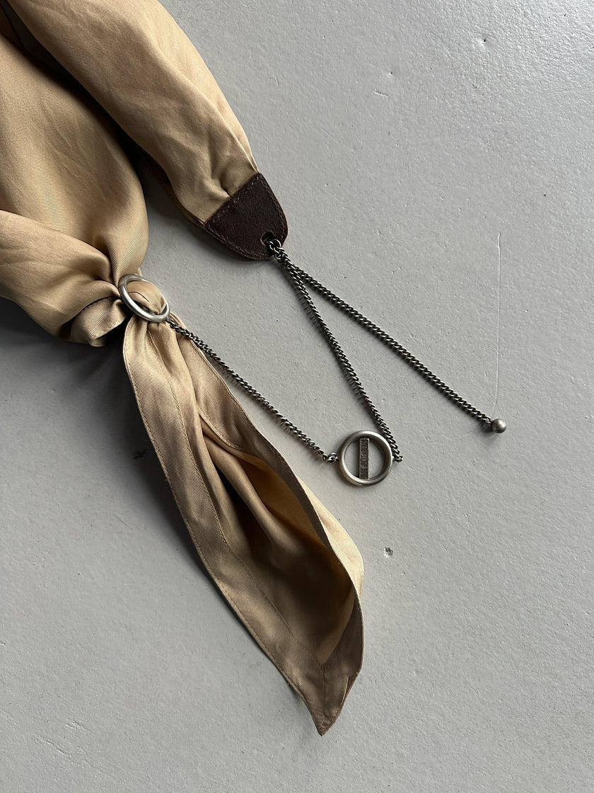 DIRK BIKKEMBERGS - 1990s 2 IN 1 SCARF BELT