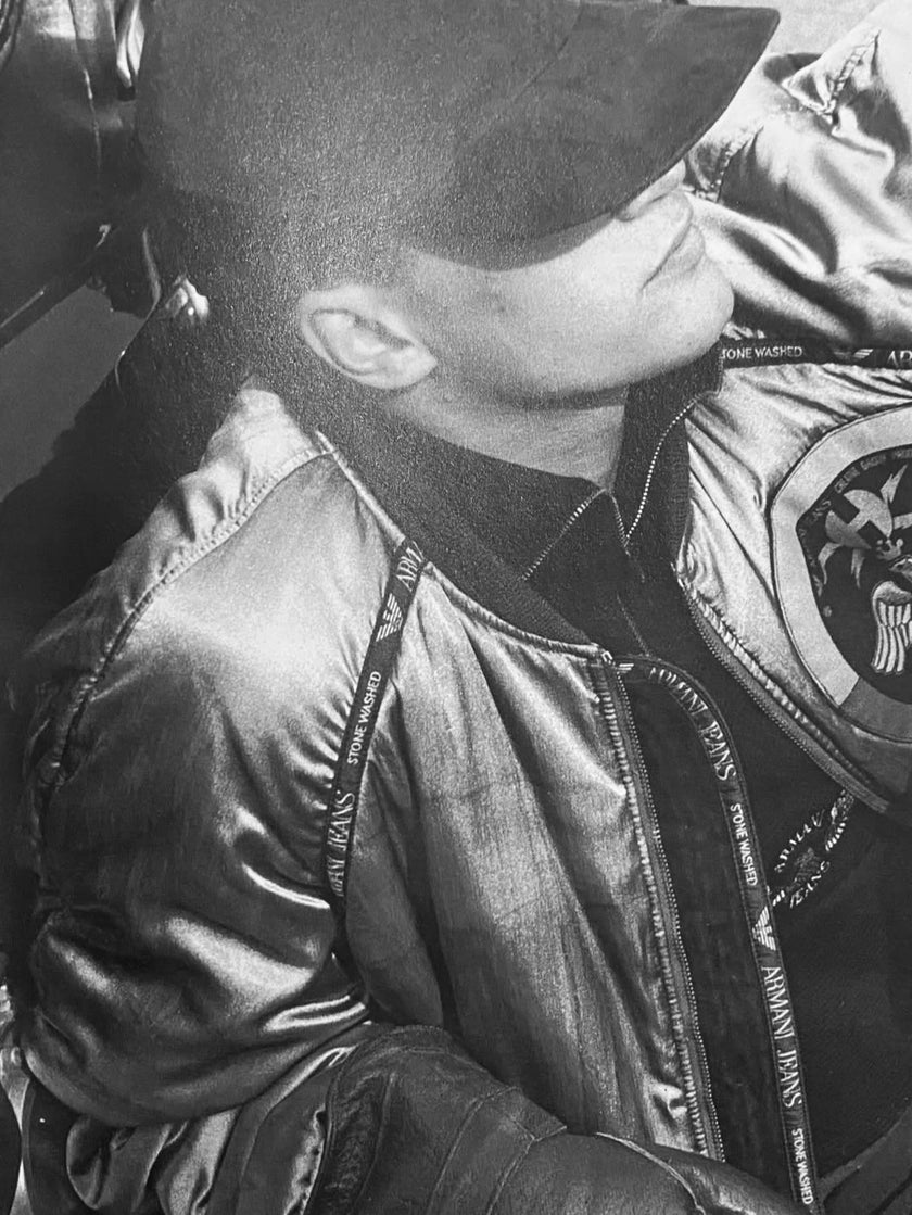 ARMANI JEANS - F/W 1988 STONE WASHED BOMBER JACKET