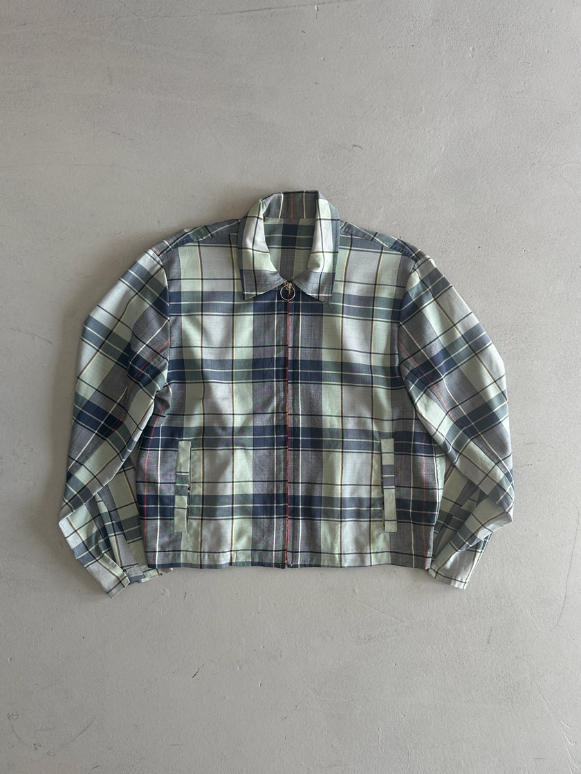 YOHJI YAMAMOTO Y's bis - 1990s CROPPED FIT CHECKED ZIP JACKET
