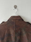KATHARINE HAMNETT - 1990s CAMOUFLAGE CORDUROY TRENCH COAT
