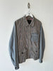 UNDERCOVERISM - early 2000s LINEN JACKET WITH CONTRASTING SLEEVE