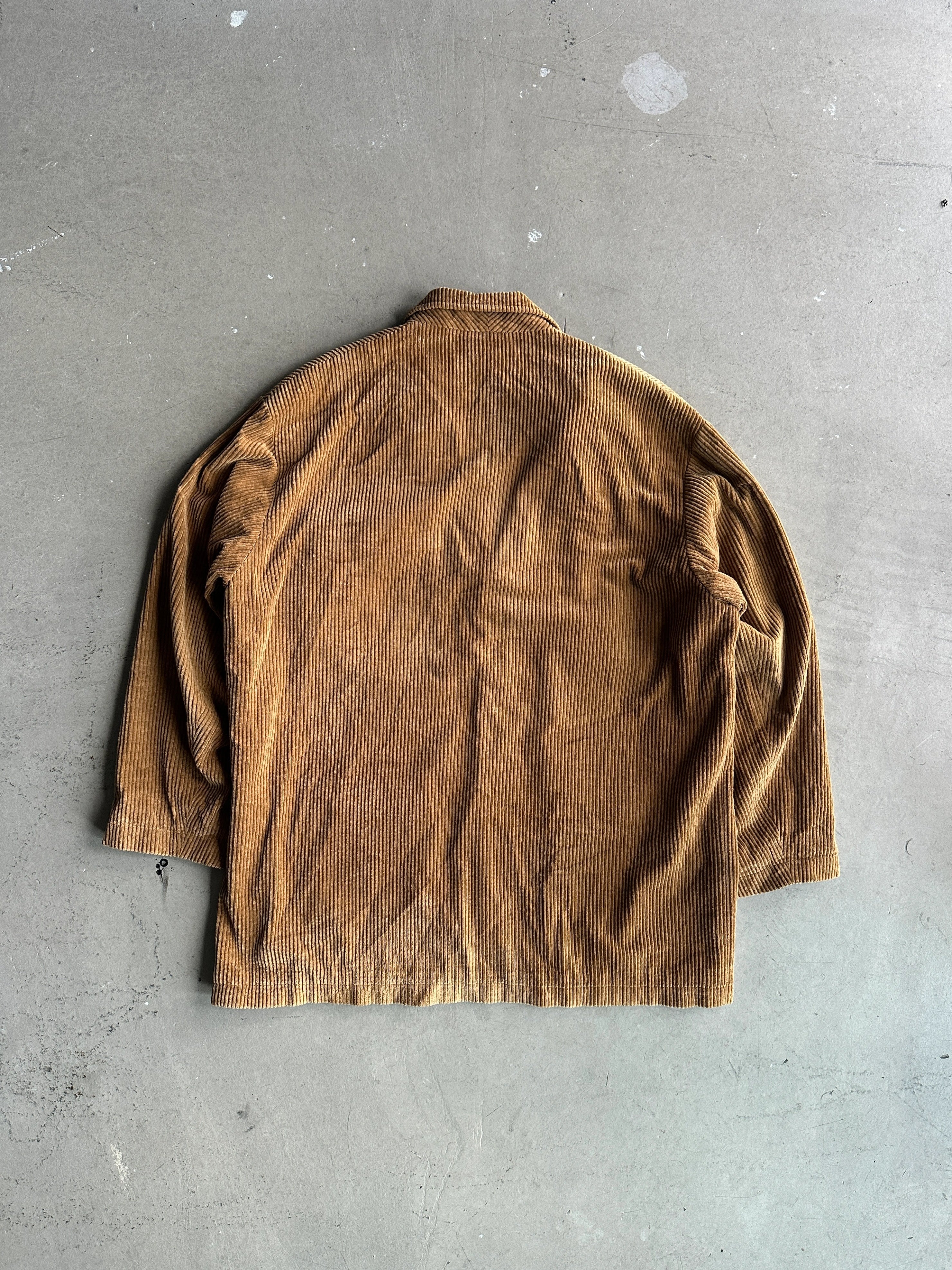 DRIES VAN NOTEN - 1990s CORDUROY OVERSIZED LONG BLAZER