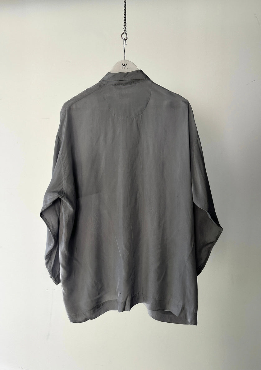 COMME DES GARÇONS ROBE DE CHAMBRE - F/W 1992 MULTI POCKET SATIN SHIRT