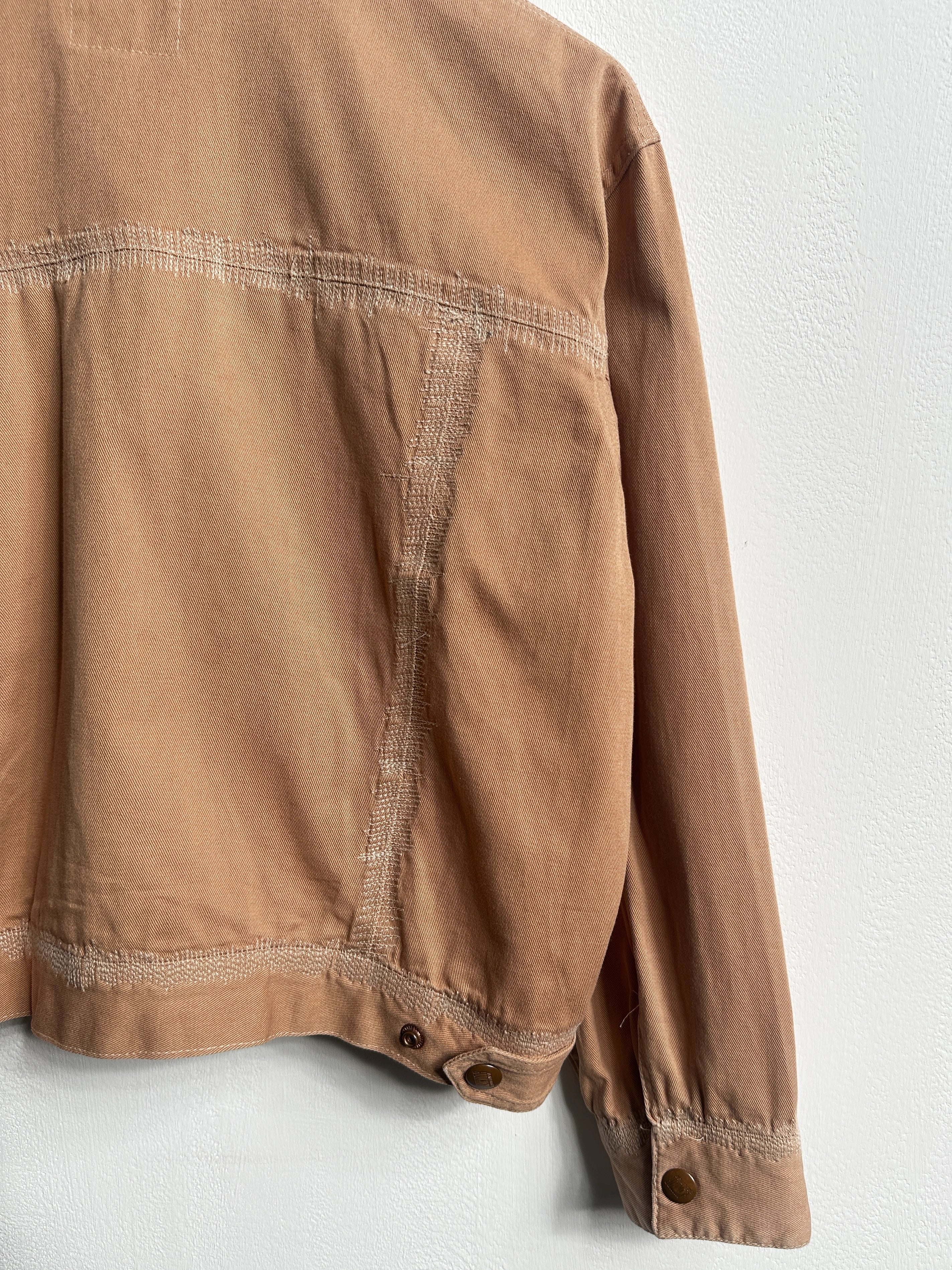 JEAN PAUL GAULTIER - 1990s BOXY FIT DENIM JACKET WITH STITCHING DETAILS