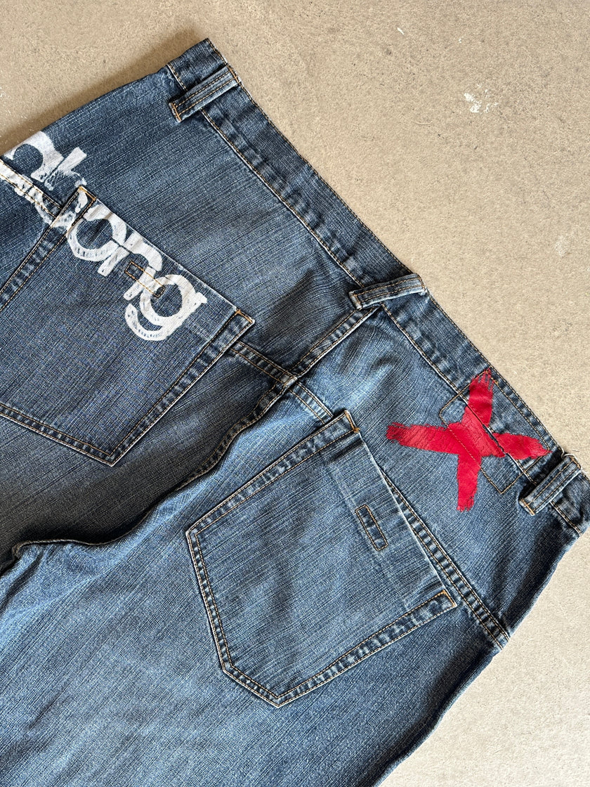 2000s BAGGY BIKER JEANS