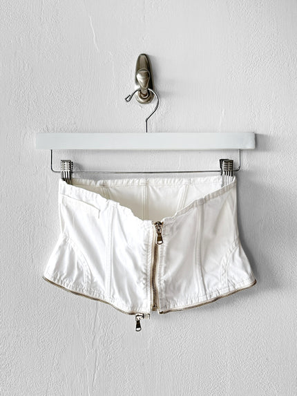 JIMMY TAVERNITI - 1990s CROPPED TROUSERS WITH ZIP OFF WAIST PANEL