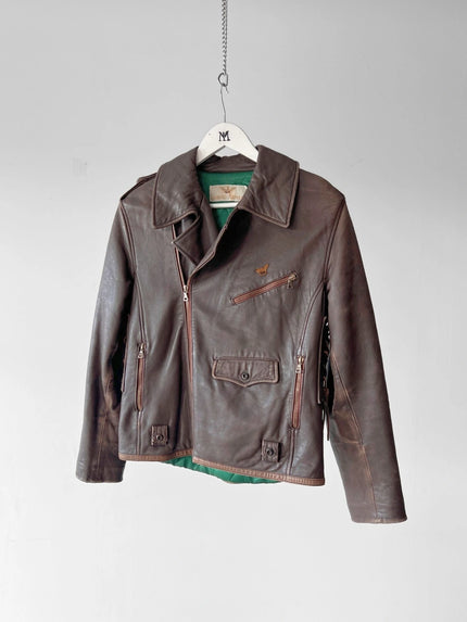 GIORGIO ARMANI – 1980s BIKER LEATHER JACKET
