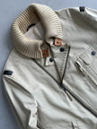 DANIELE ALESSANDRINI - 1990s BOMBER JACKET WITH RIBBED KNIT COLLAR