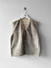 DEXTER WONG - 1990s FAUX FUR FRONT ZIPPED SIDE KNIT VEST
