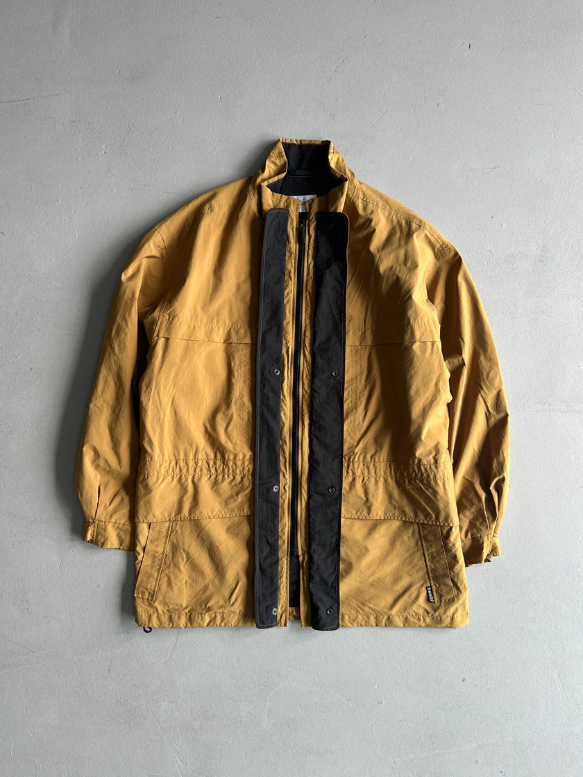 PAUL SMITH RED - 1990s WATERPROOF FUNNEL NECK PARKA