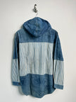 MARITHÉ + FRANÇOIS GIRBAUD - 1990s STONE WASHED HOODED DENIM SHACKET