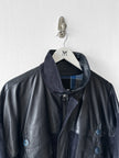 FRENCH LABEL 1980s PANELLED LEATHER AND SUEDE JACKET