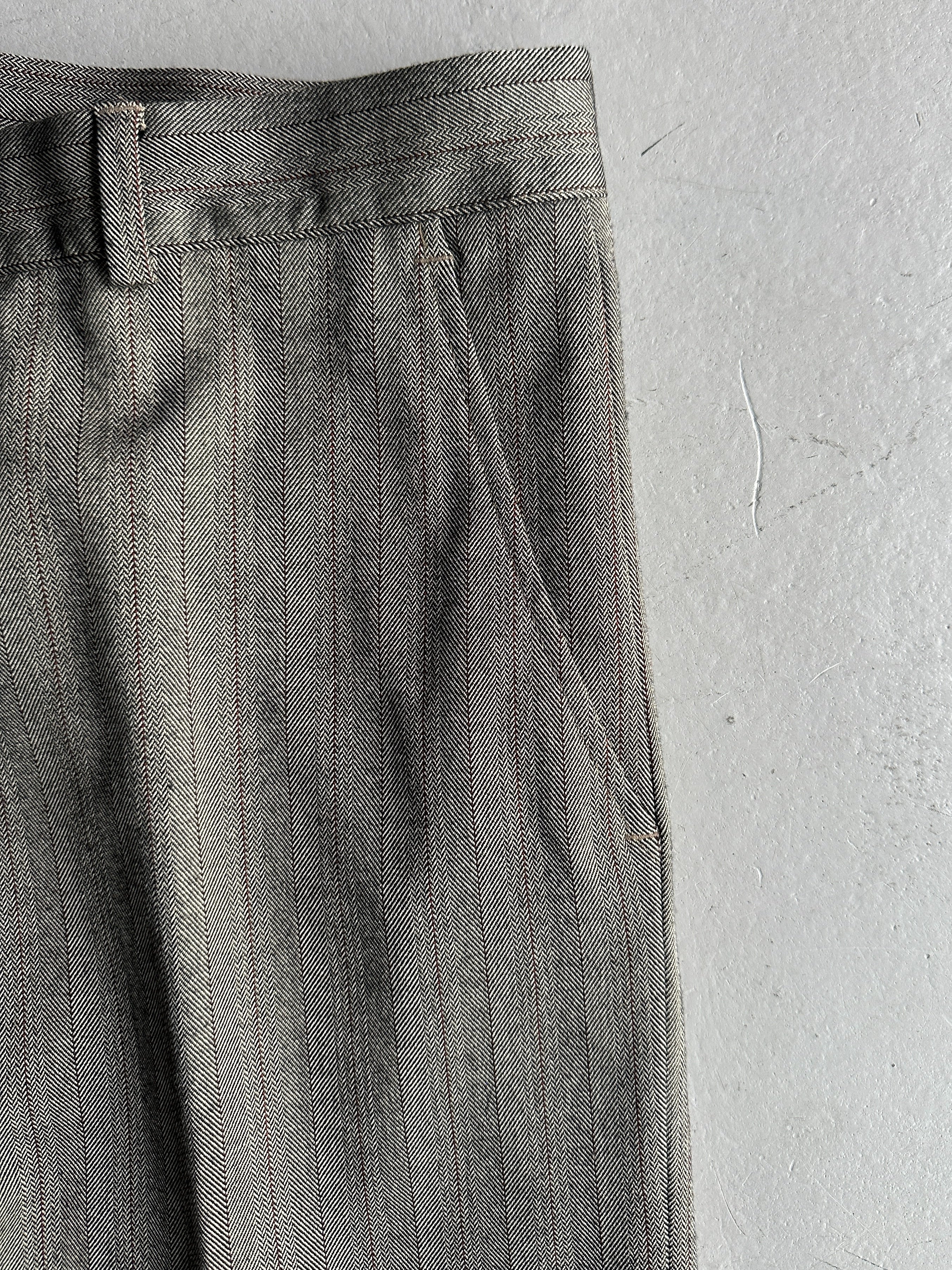 DANIELE ALESSANDRINI - 1990s STRAIGHT LEG TAILORED TROUSERS