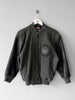 ISSEY MIYAKE HAI - 1980s BOMBER JACKET WITH CONTRASTING LEATHER SLEEVE