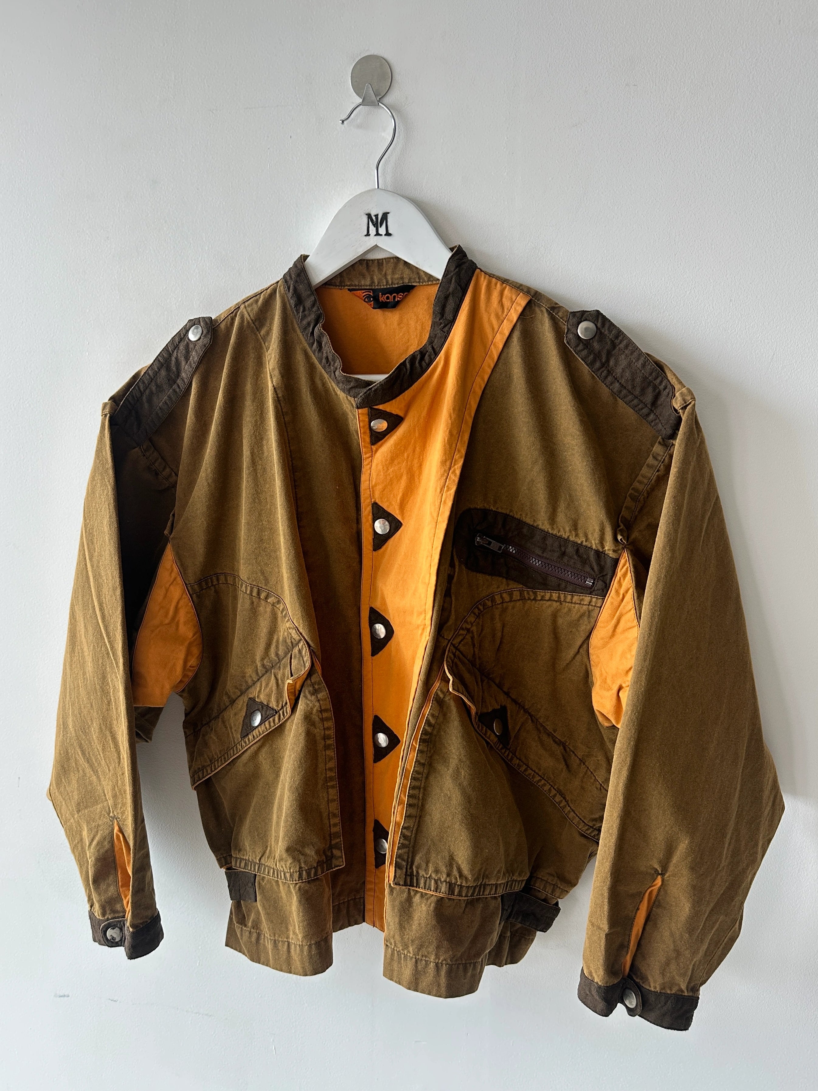 KANSAI YAMAMOTO - 1980s PANELED BOXY FIT JACKET