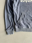 DSQUARED2 - A/W 2012 DISTRESSED SWEATER WITH KNITTED COLLAR