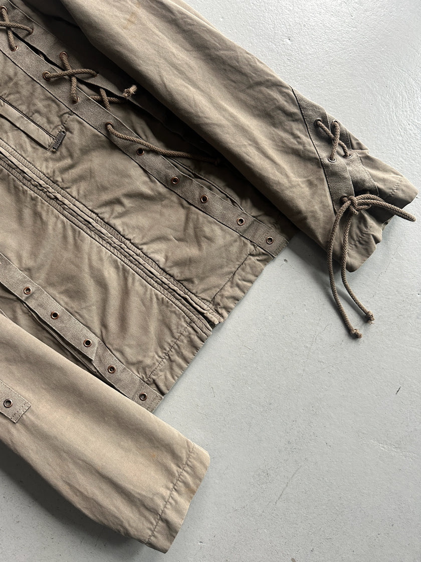 MOSCHINO JEANS MAN - 2000s LACED BIKER JACKET