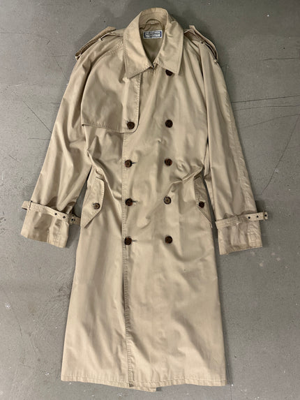 YVES SAINT LAURENT- 1990s DOUBLE BREASTED TRENCH COAT