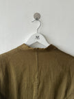 YOHJI YAMAMOTO Y'S - 1980s LINEN BLAZER WITH PUFFED SLEEVES