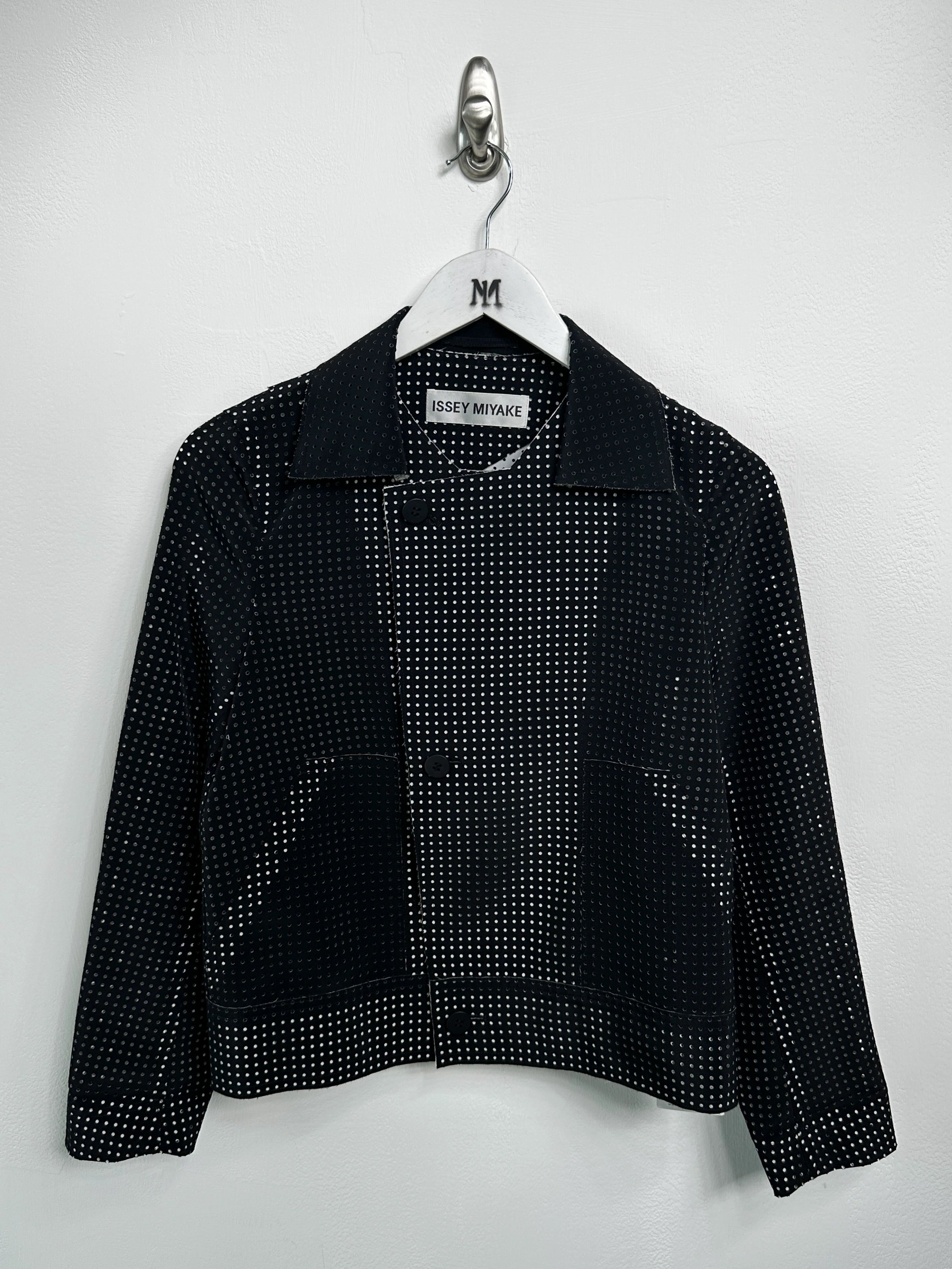 ISSEY MIYAKE - S/S 2014 LAYERED CONSTRUCTION PERFORATED JACKET