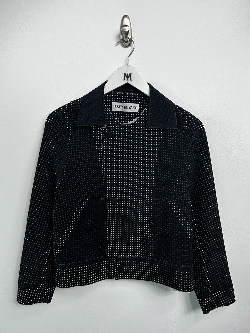 ISSEY MIYAKE - S/S 2014 LAYERED CONSTRUCTION PERFORATED JACKET