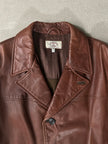 ARMANI JEANS -1990s STRAIGHT FIT LEATHER JACKET