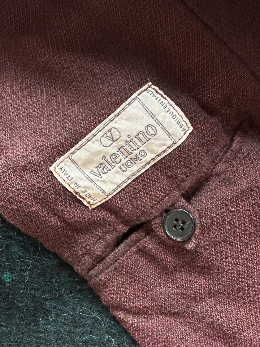 VALENTINO - 1980s BOXY FIT WOOL BOMBER JACKET