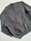 VALENTINO - 1990s PANELED WOOL CARDIGAN WITH SUEDE PATCHES