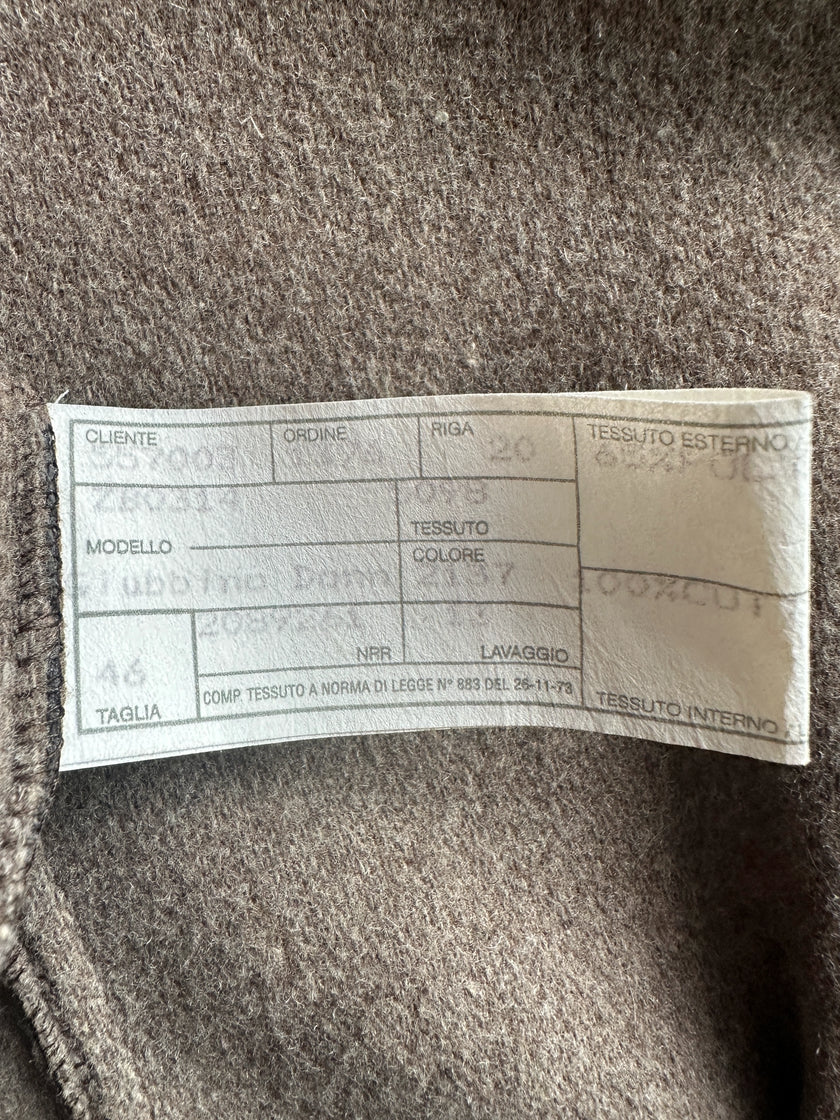 EMPORIO ARMANI - 1980s FAUX LEATHER CROPPED JACKET