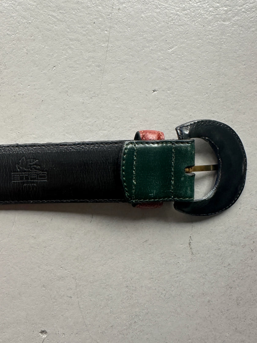 ETRO - 1990s MULTICOLOUR LEATHER BELT