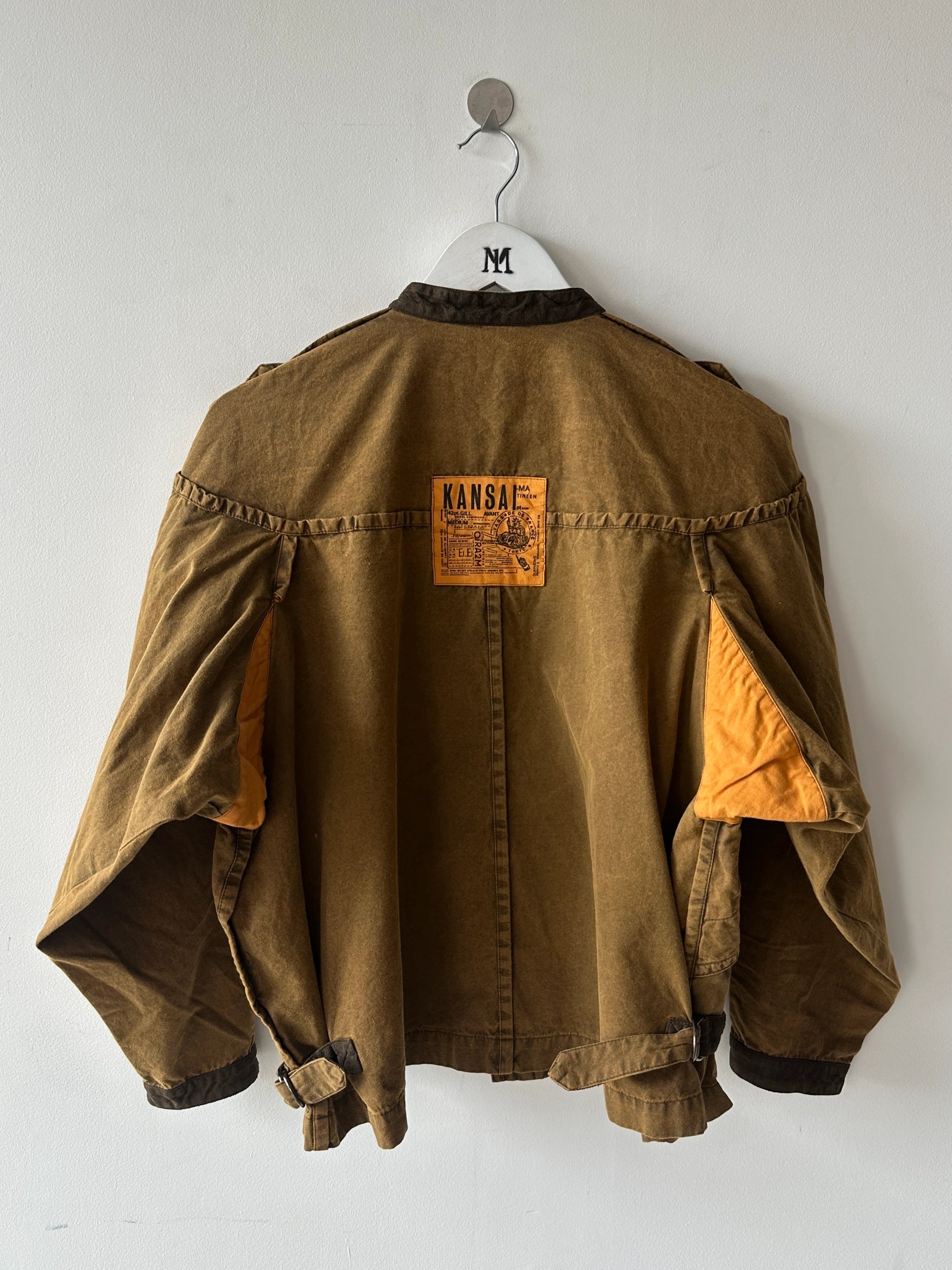 KANSAI YAMAMOTO - 1980s PANELED BOXY FIT JACKET